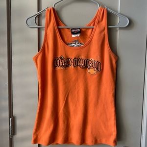 Orange Harley-Davidson Tank Top